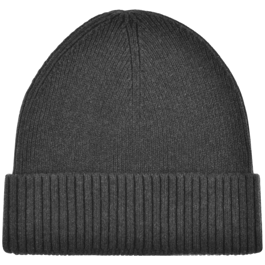 Tommy Hilfiger Flag Beanie Hat Grey Mainline Menswear